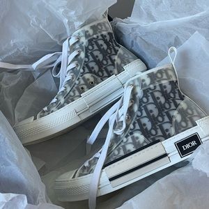 DIOR B23 HIGH-TOP SNEAKERS SIZE 9